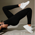 Calça Legging Canelada Cintura Alta Sem Costura Fitness
