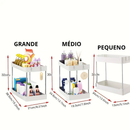 Organizador Multiuso 2 Níveis: Mais Espaço e Organização em Minutos