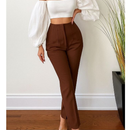 Calça Alfaiataria Cintura Alta Slim Social