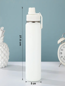 Garrafa Térmica 800ml com Isolamento Térmico Eficiente em Inox Aço Inoxidável Quente e Frio Portátil
